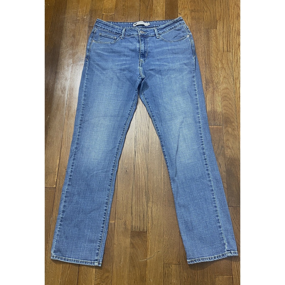 Levi's Jeans Women's Size 12 Light Blue Wash Mid-Rise Skinny Stretch Comfort
